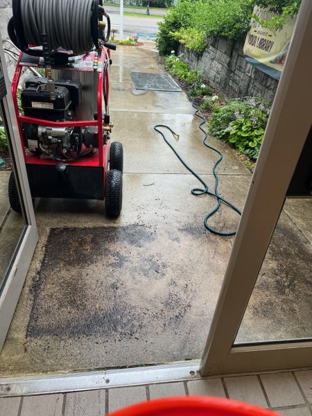 Cement Cleaning in Manchester, NH (1)